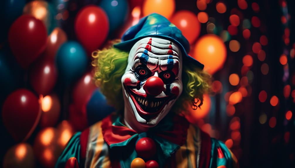 scary clown mask for halloween