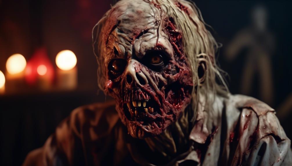 terrifyingly realistic zombie silicone mask